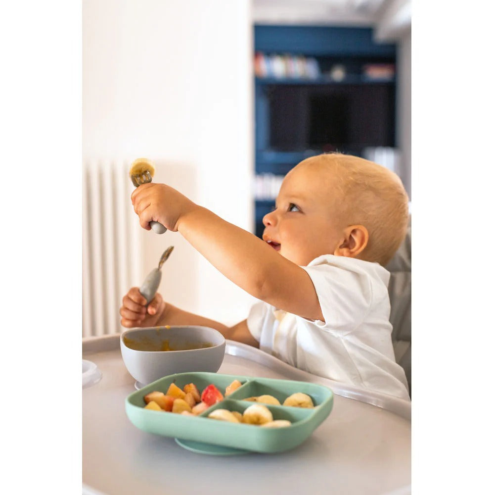 Beaba Stainless Steel Pre-Cutlery Fork & Spoon Set, 2pk (4 Colors)