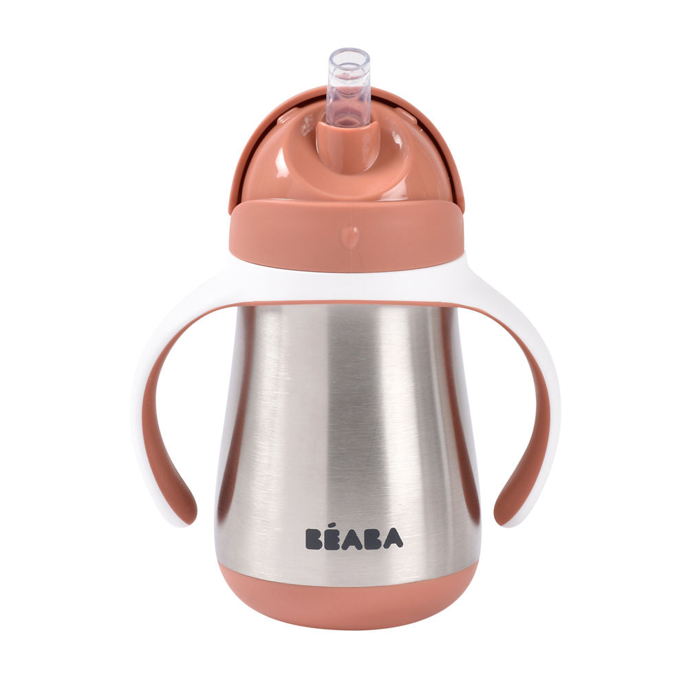 Beaba Stainless Steel Straw Cup (250ml) - 5 Colors