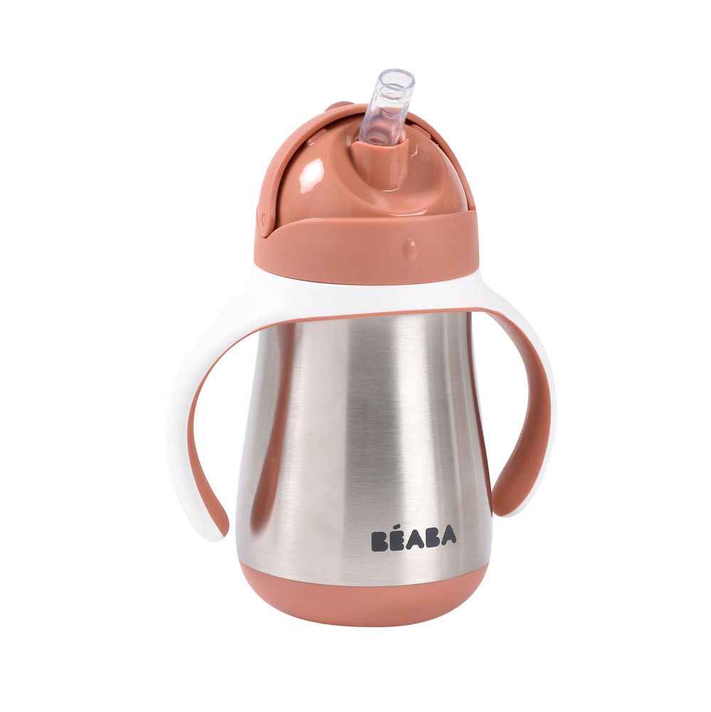 Beaba Stainless Steel Straw Cup (250ml) - 5 Colors