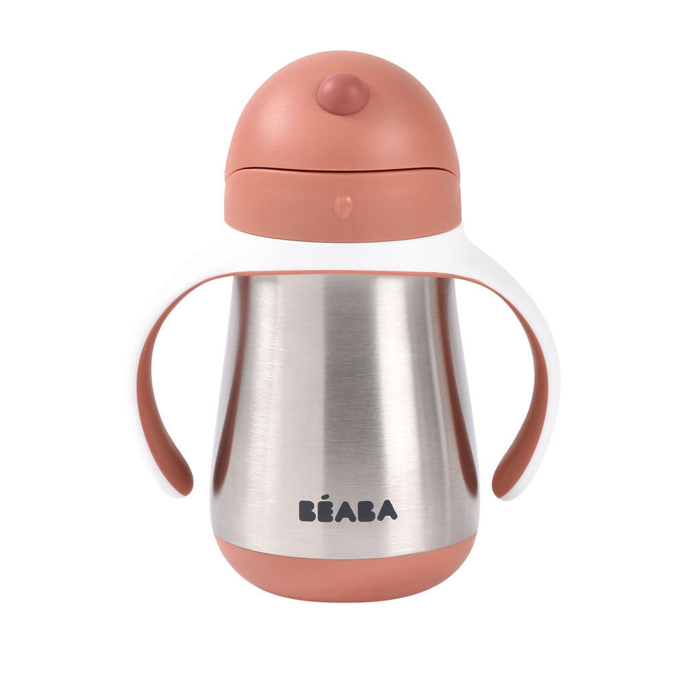 Beaba Stainless Steel Straw Cup (250ml) - 5 Colors