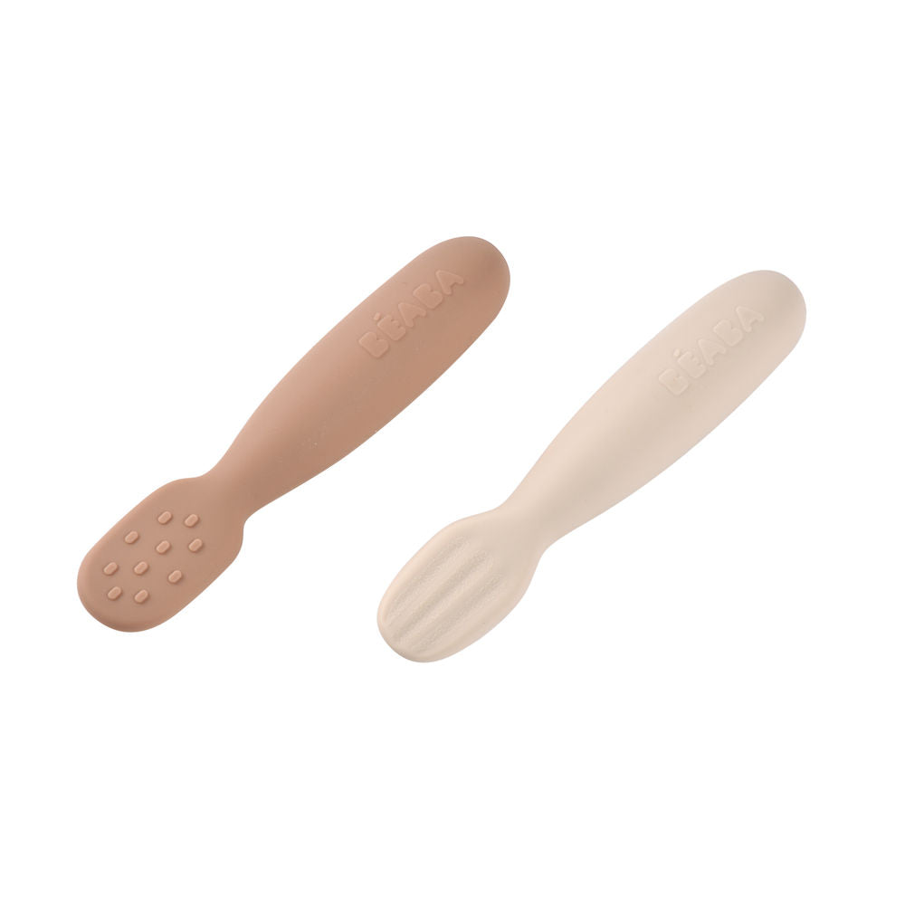 Beaba Silicone Pre-Spoons, 2pk (2 Colors)