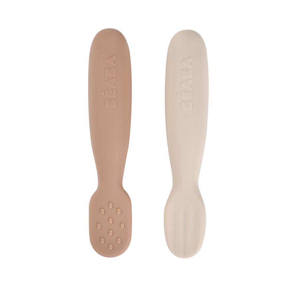 Beaba Silicone Pre-Spoons, 2pk (2 Colors)