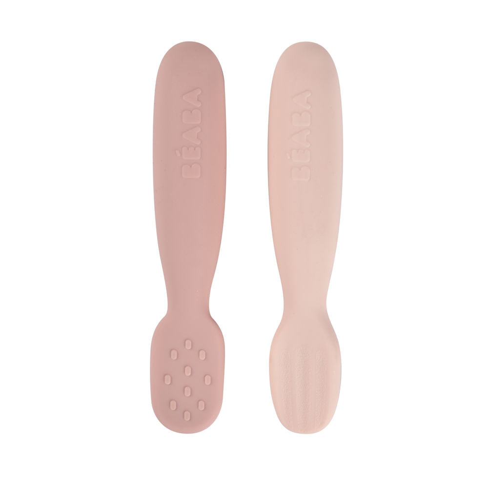 Beaba Silicone Pre-Spoons, 2pk (2 Colors)