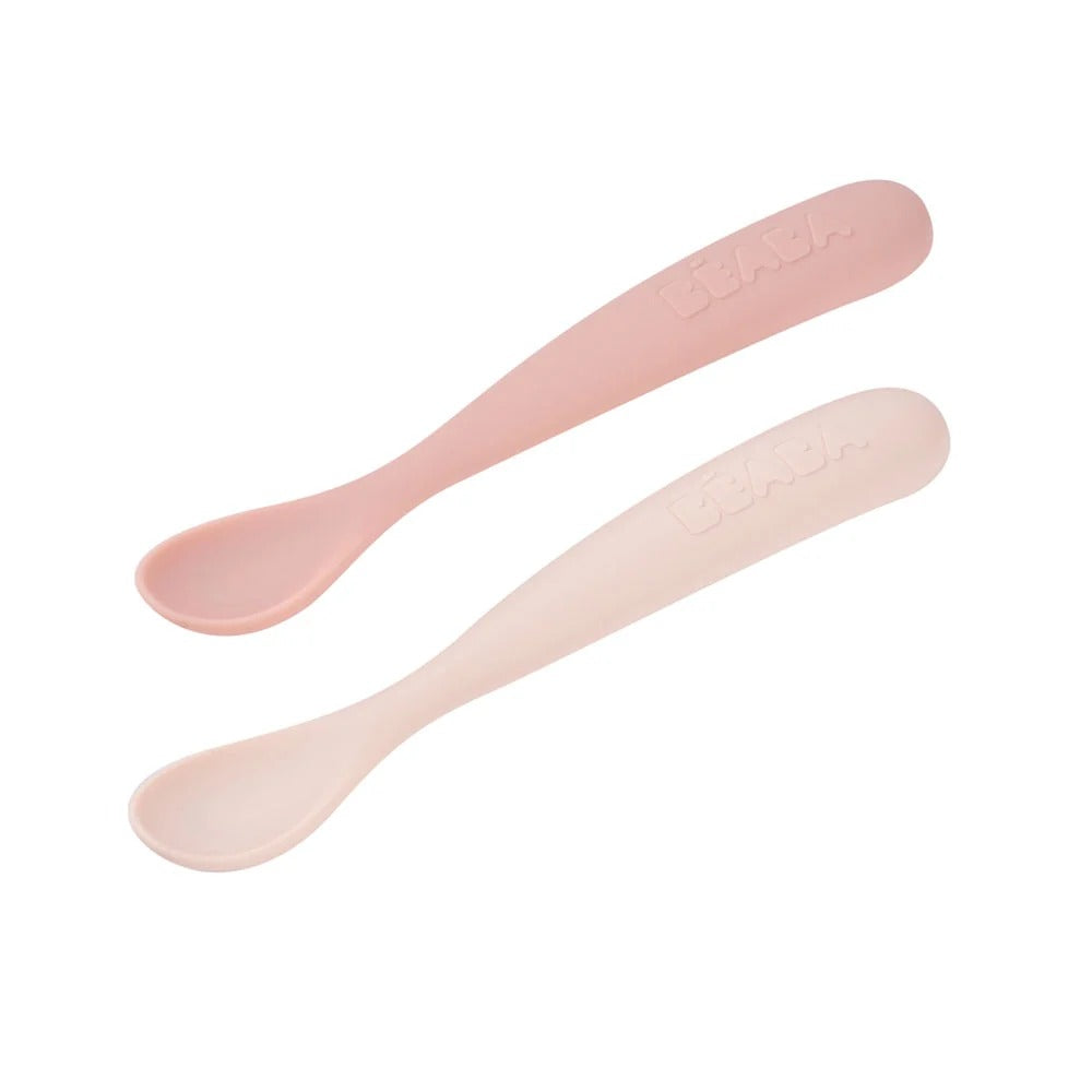 Beaba 1st Stage Silicone Spoons & Case, 1/2/4pk (10 Types)