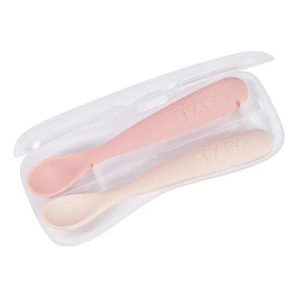 Beaba 1st Stage Silicone Spoons & Case, 1/2/4pk (10 Types)