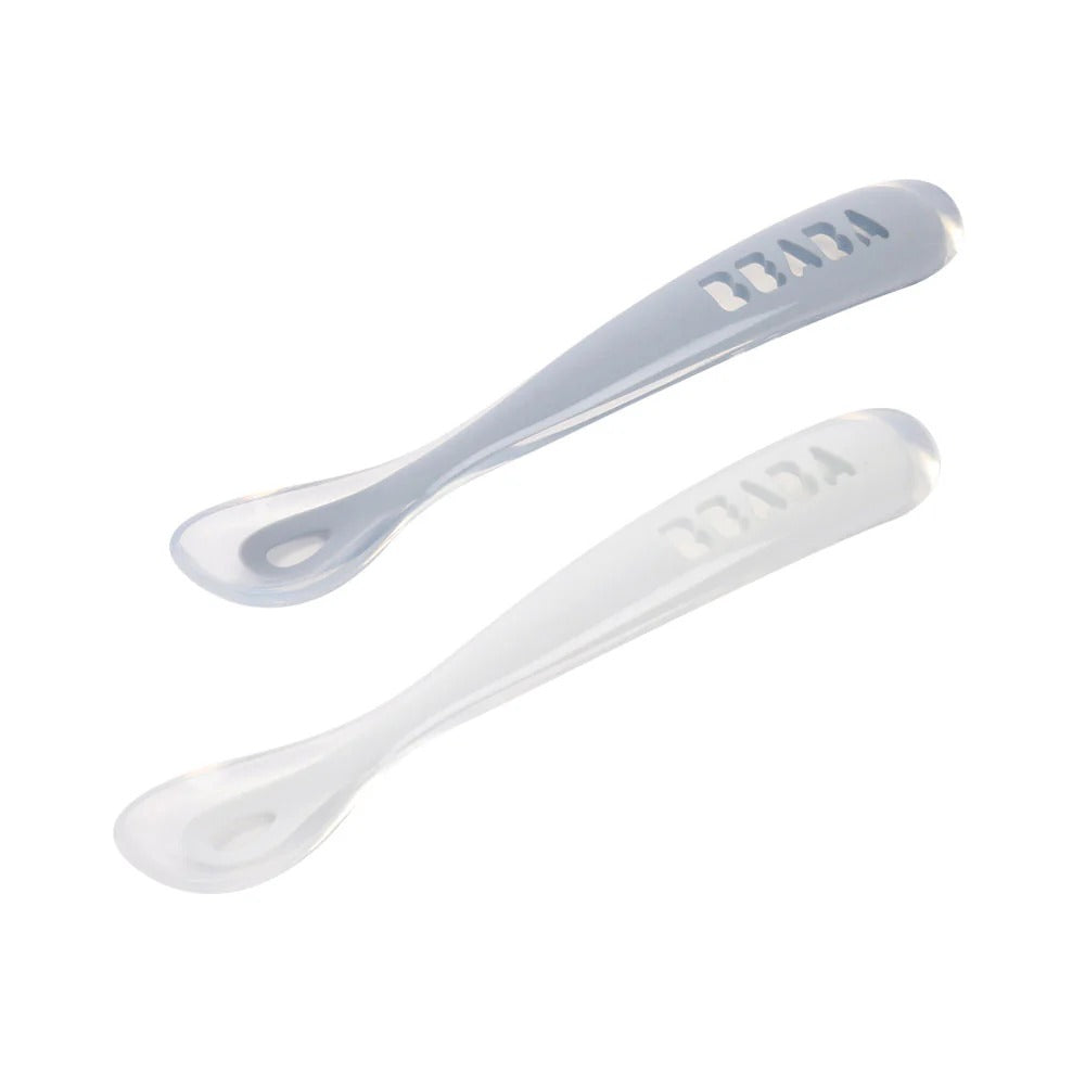 Beaba 1st Age Silicone Spoons, 2pk (3 colours)