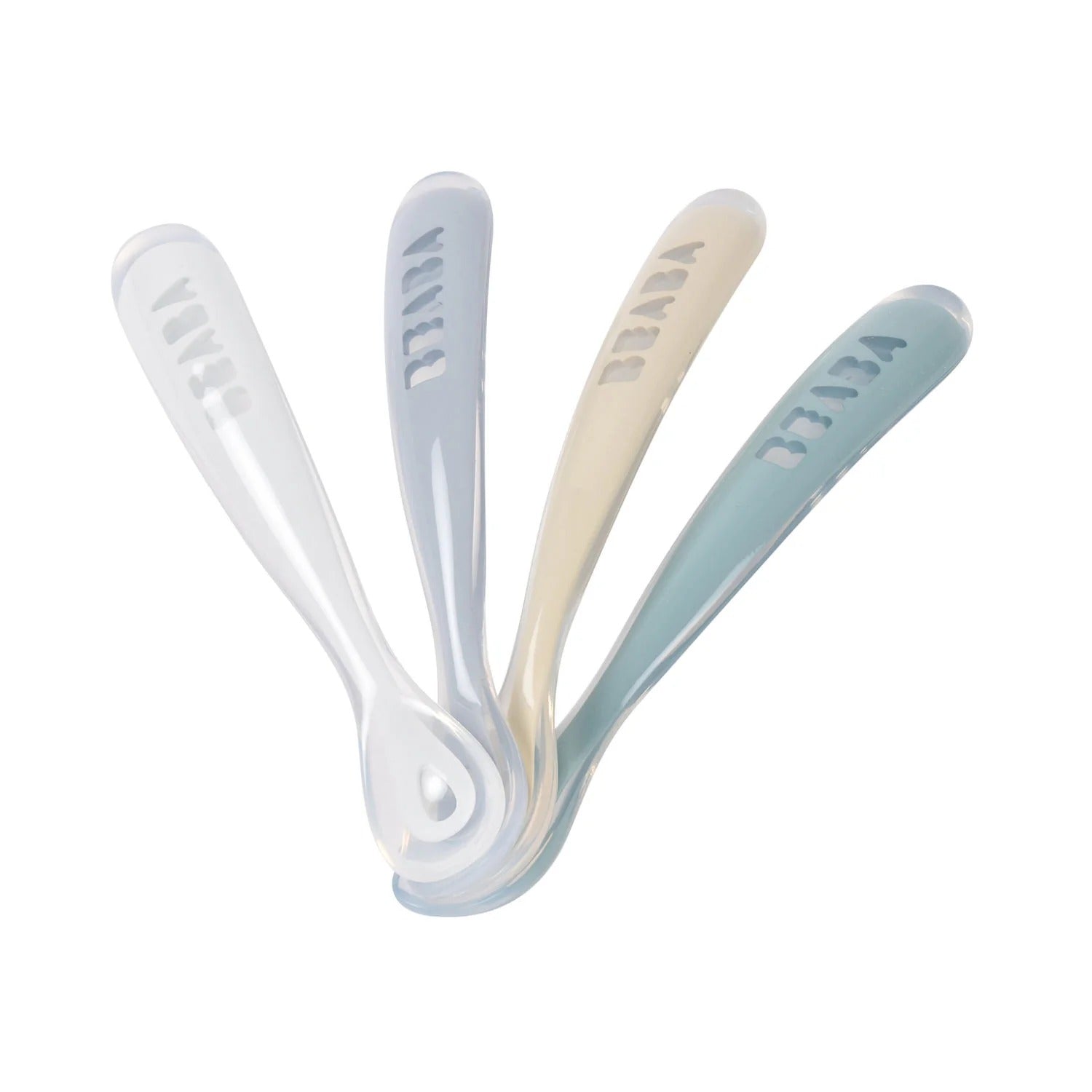 Beaba 1st Stage Silicone Spoons & Case, 1/2/4pk (10 Types)