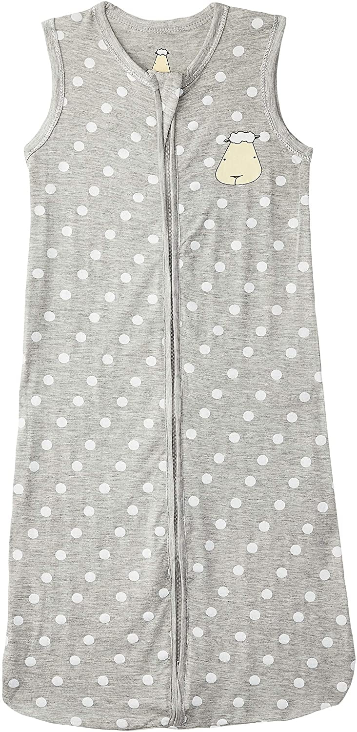 Baa Baa Sheepz Wearable Blanket Zip Sleep Bag - Polka Dot Grey (3 Sizes)