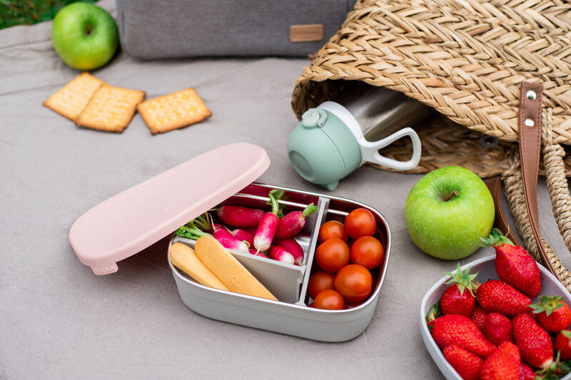 Beaba Stainless Steel Lunch Box (3 Colors) - Pupsik Singapore
