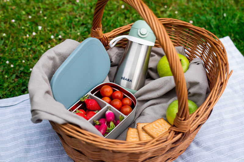 Beaba Stainless Steel Lunch Box (3 Colors) - Pupsik Singapore