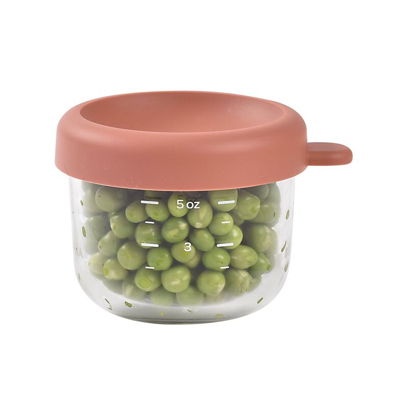 Beaba Glass Containers Jars, 150ml - Terracotta
