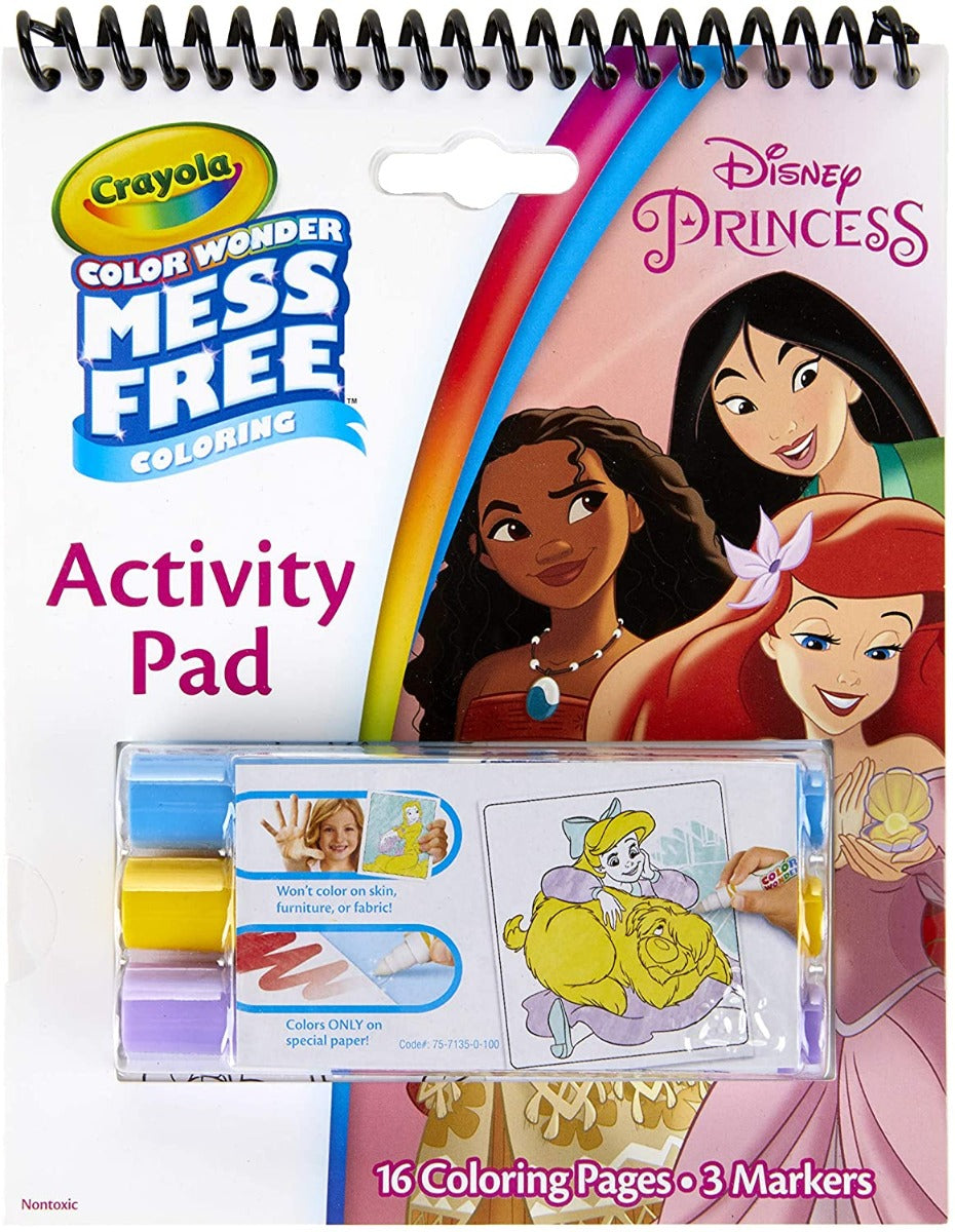 Crayola Color Wonder Mess Free Coloring Activity Pad (4 Designs) - Pupsik Singapore