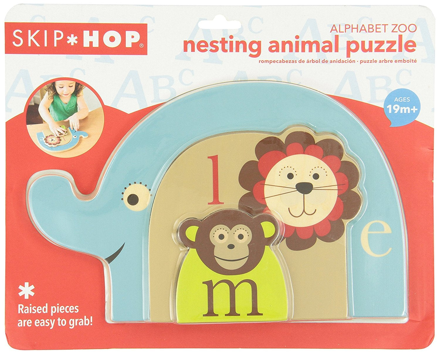 Skip Hop Alphabet Zoo Nesting Animal Puzzle