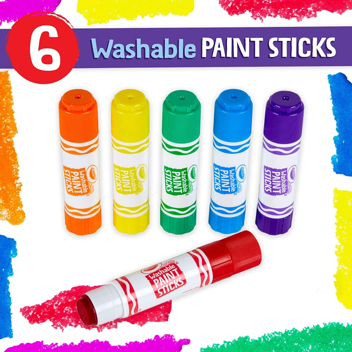 Crayola Washable Paint Sticks, 6pk