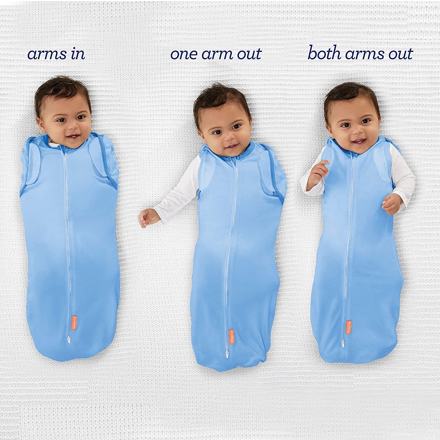 Summer Infant SwaddleMe Arms Free Convertible Pod, 2pk – Large 3-6m
