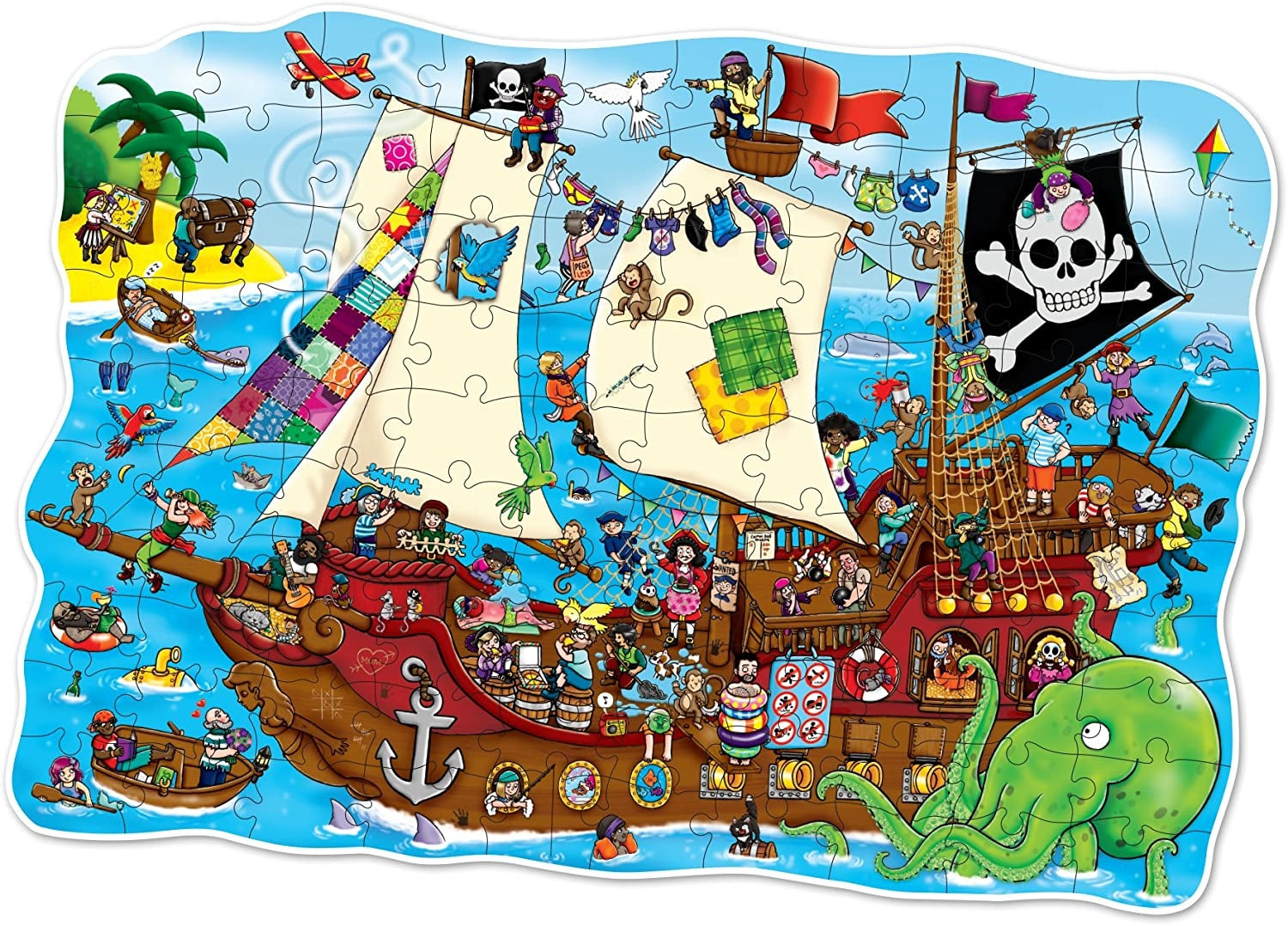 Orchard Toys Pirate Ship Jigsaw Puzzle & Poster