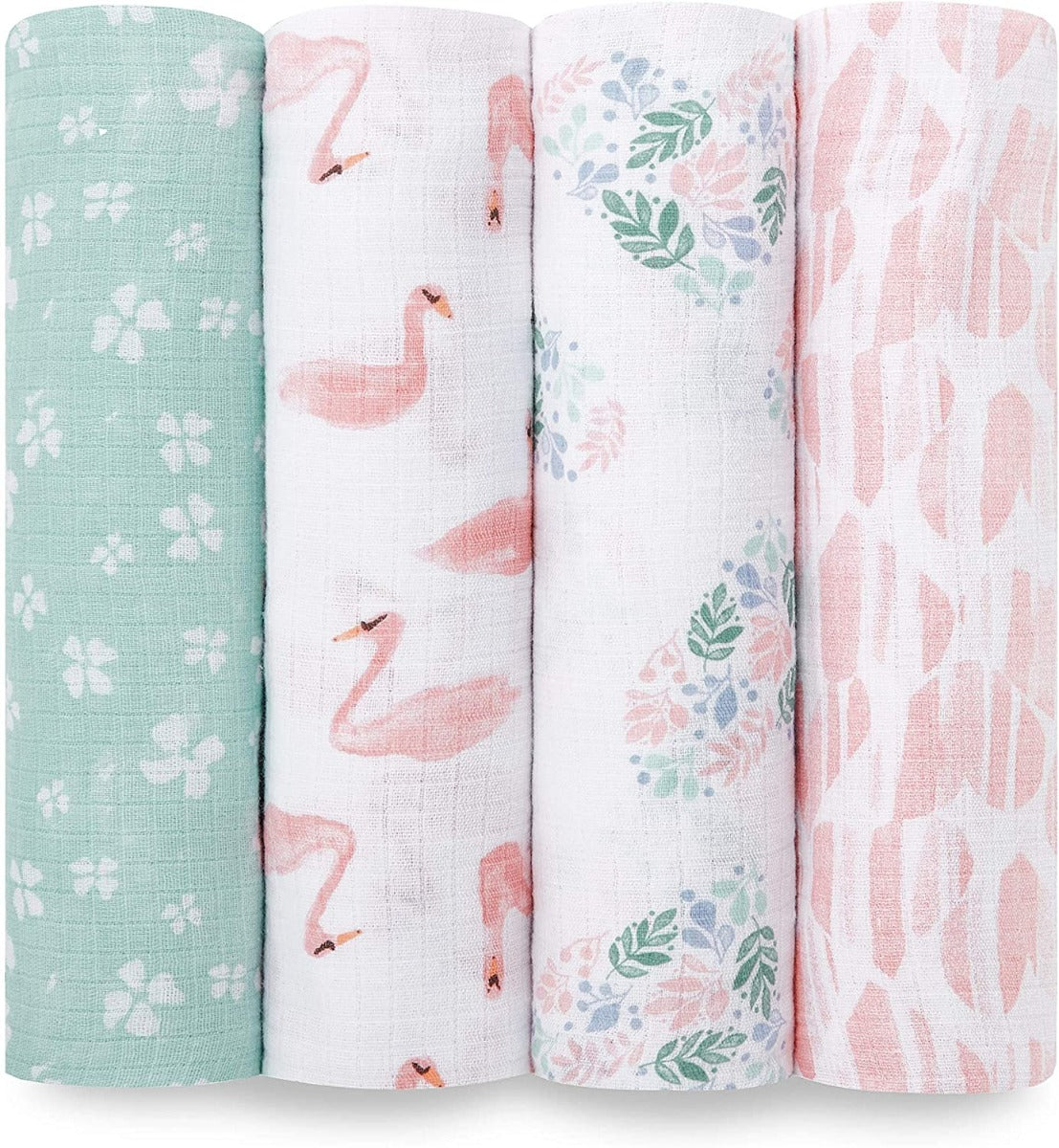 Aden Anais Essentials Muslin Cotton Swaddle (44 x 44 in), 4pk (31 Designs) - Pupsik Singapore