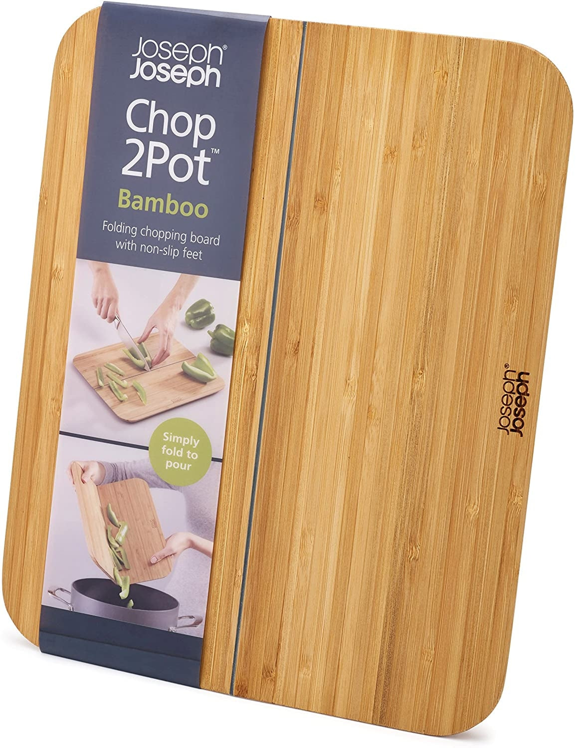 Joseph Joseph Chop2Pot Bamboo Folding Chopping Board - Large