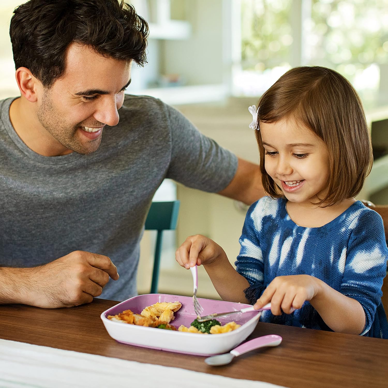 Munchkin Splash Toddler Fork, Knife & Spoon Set (2 Colors)