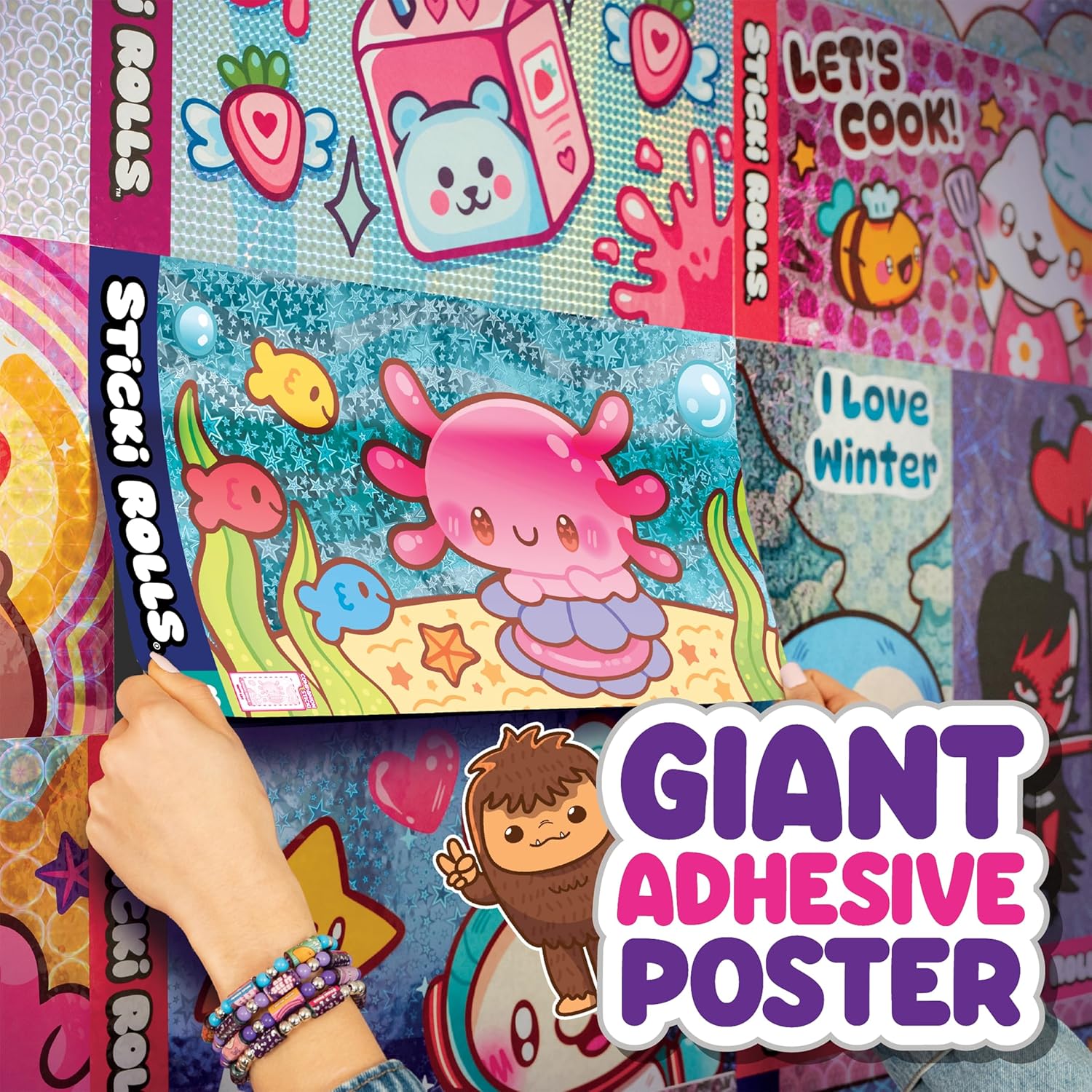 Sticki Rolls Jumbo Stickies, 3pcs
