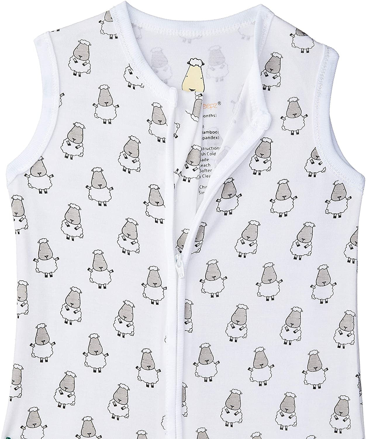 Baa Baa Sheepz Wearable Blanket Zip Sleep Bag - Small Sheep White (4 Sizes)