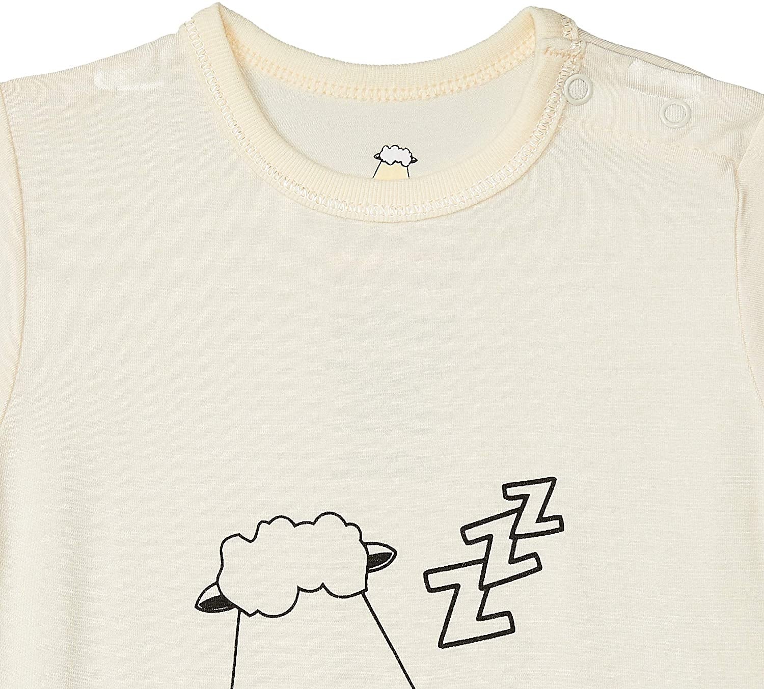 Baa Baa Sheepz Baby Short Sleeve Romper - Sleepy Sheep Yellow (4 Sizes)
