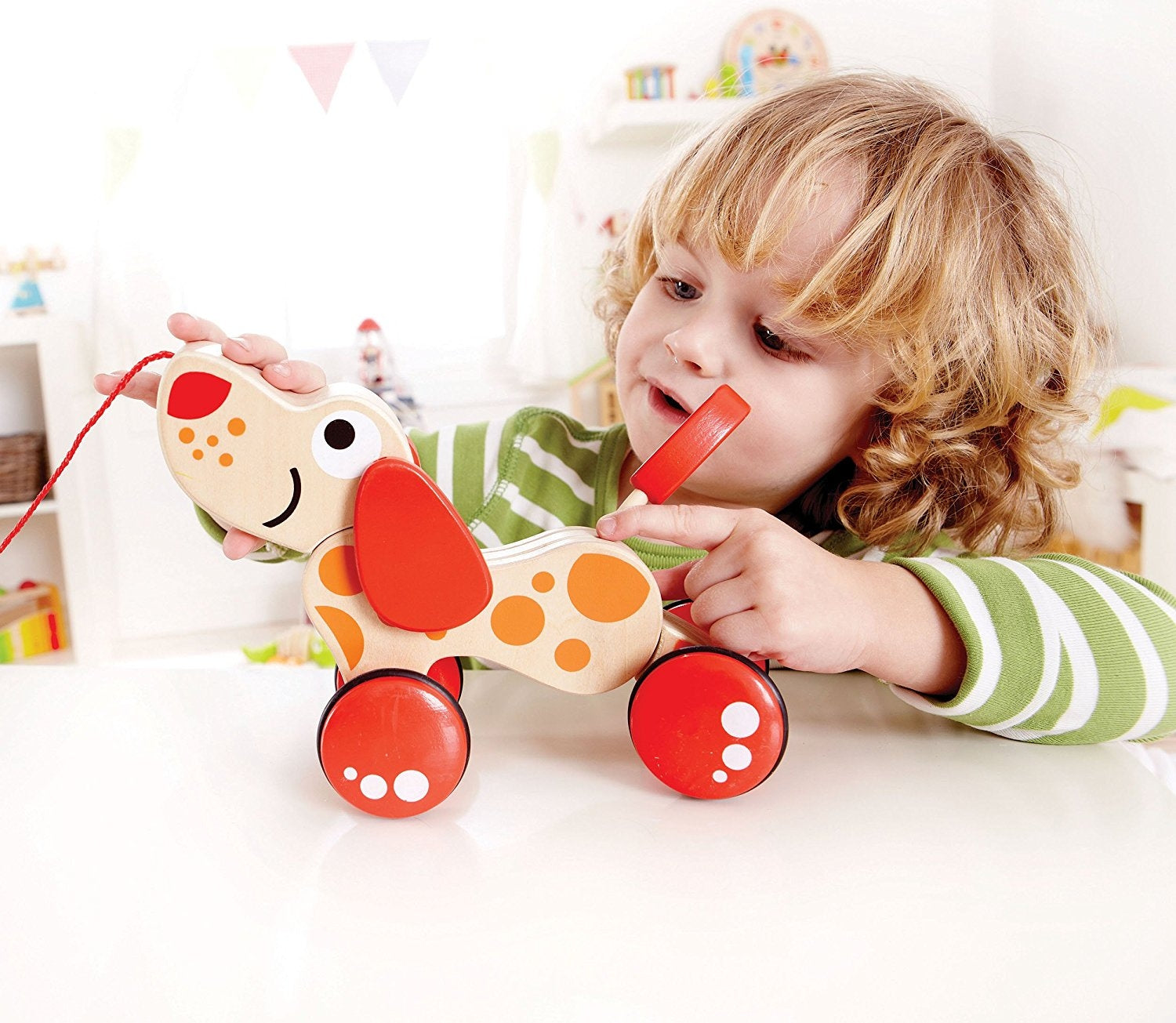 Hape Walk-A-Long Puppy Pull Toy