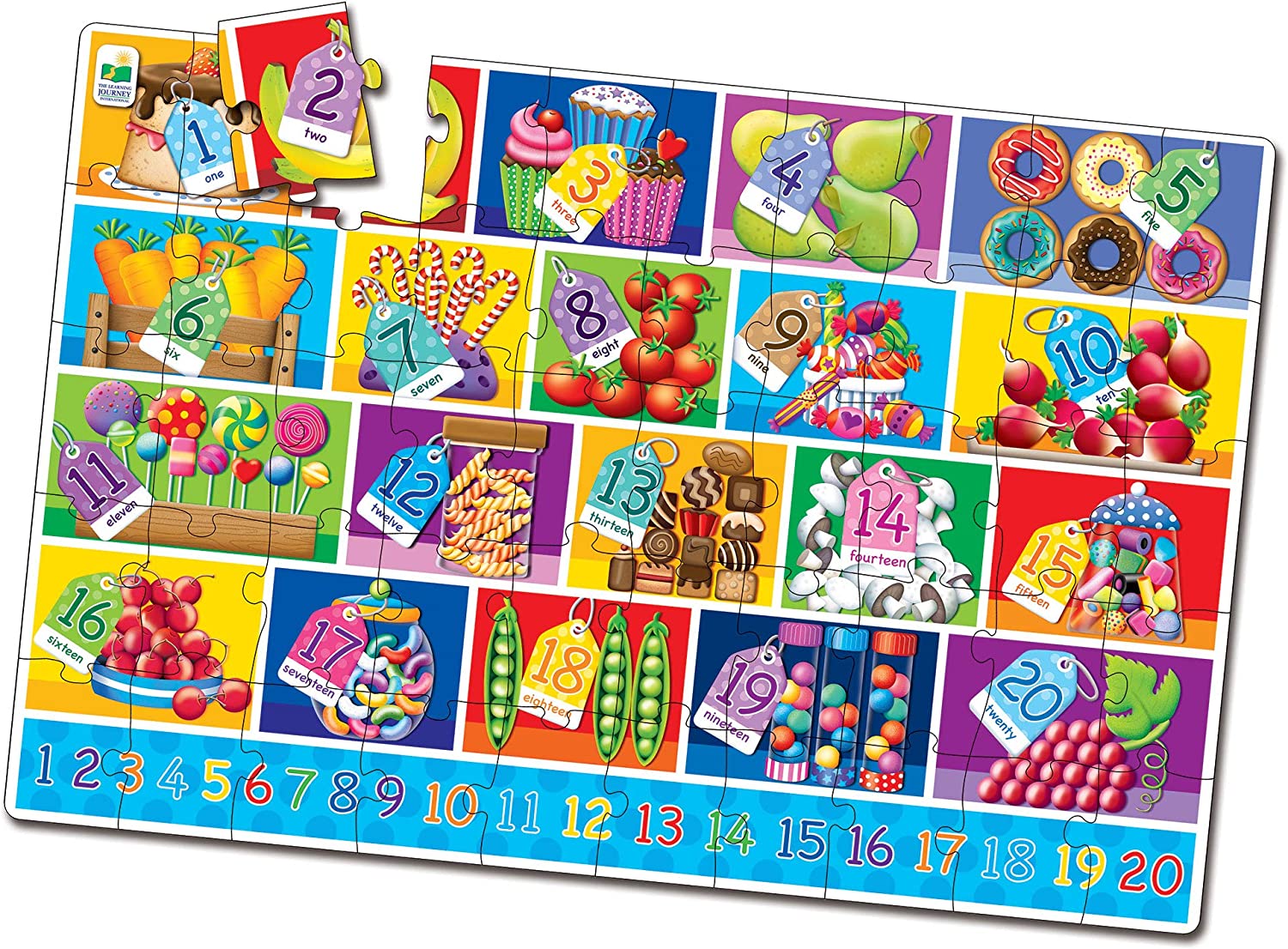 The Learning Journey Jumbo Floor Puzzle, 50pcs (2 Designs) - Pupsik Singapore