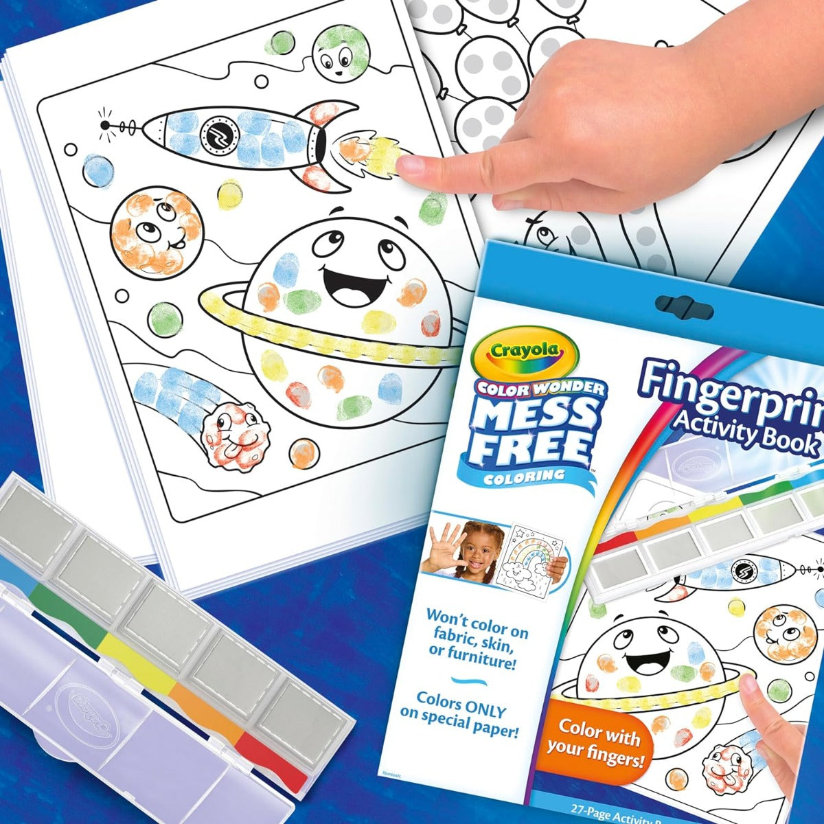 Crayola Color Wonder Mess Free Finger Painting Activity Book