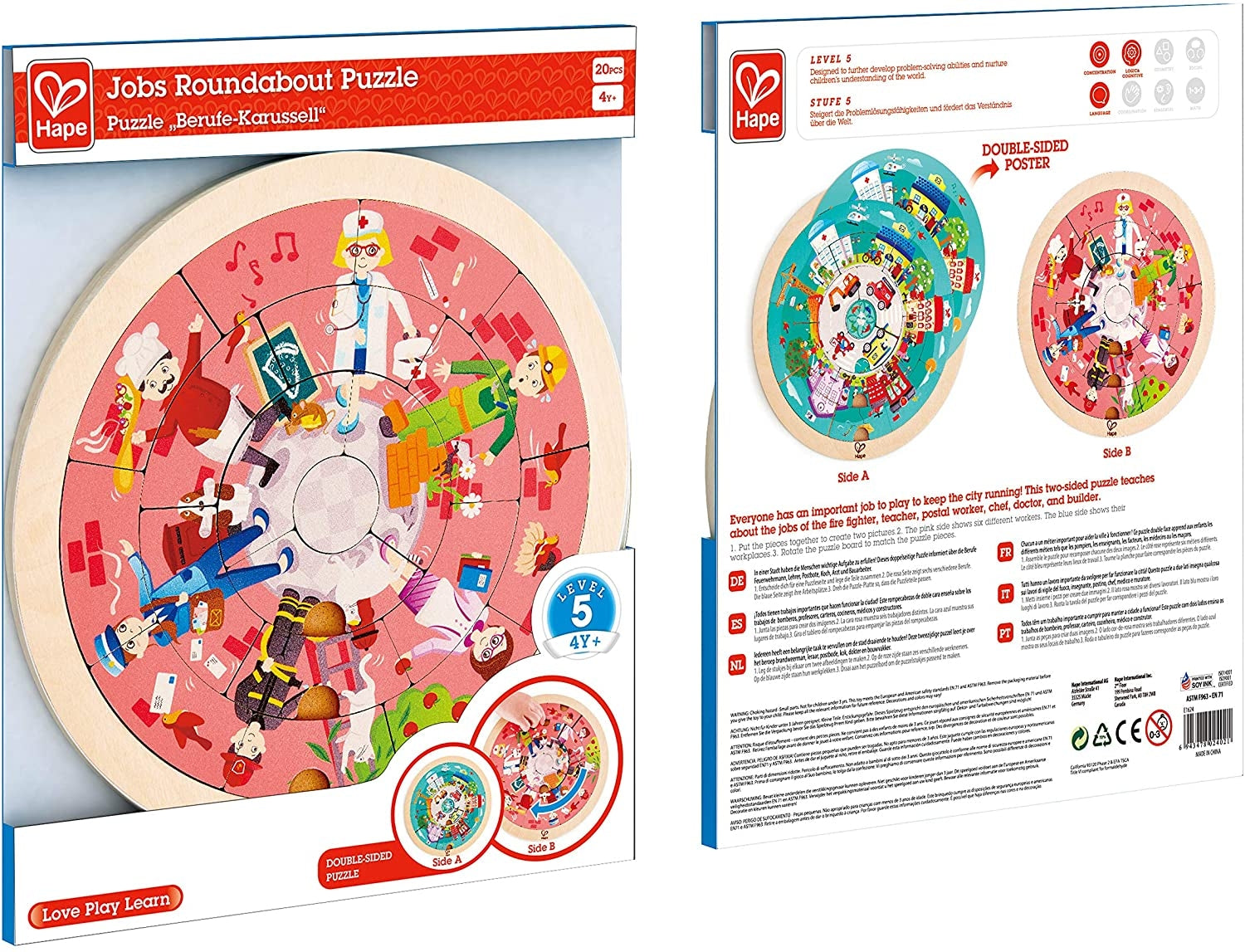 Hape Jobs Roundabout Puzzle