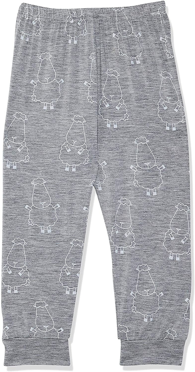 Baa Baa Sheepz Baby Long Sleeve Pyjama Set - Big Star & Sheepz Pink/Big Sheep Grey