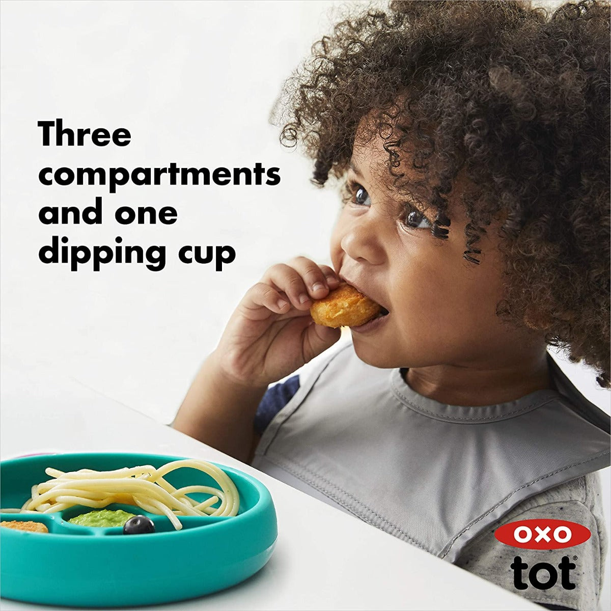 OXO Tot Divided Silicone Plate (3 Colors)