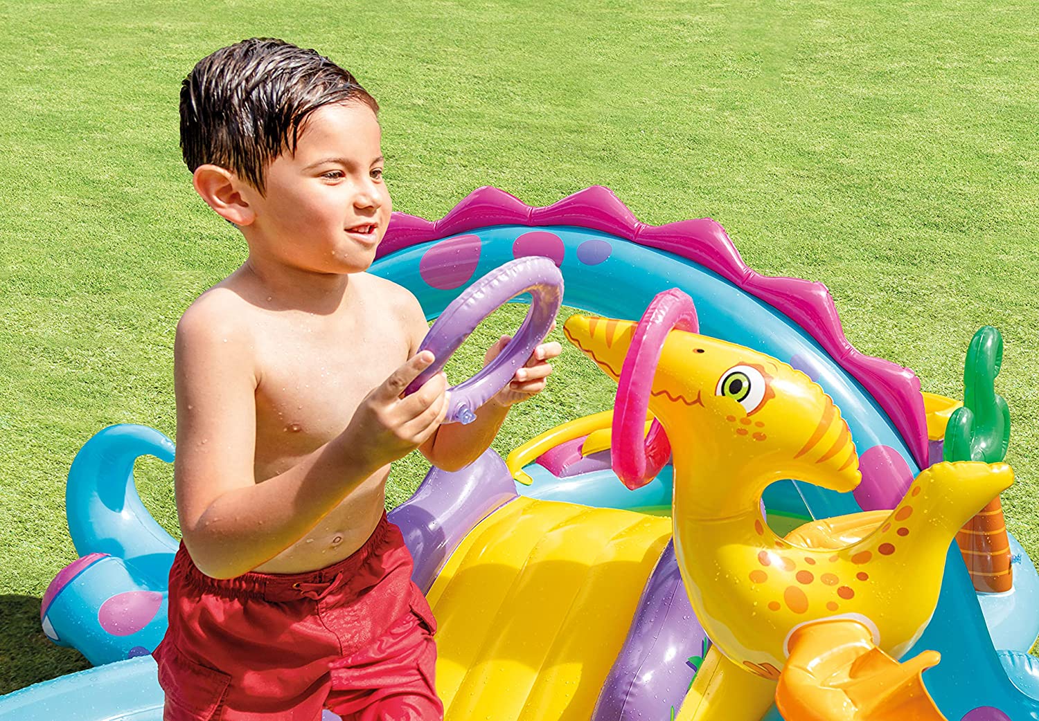 Intex Dinoland Inflatable Play Center Pool w/ Slide