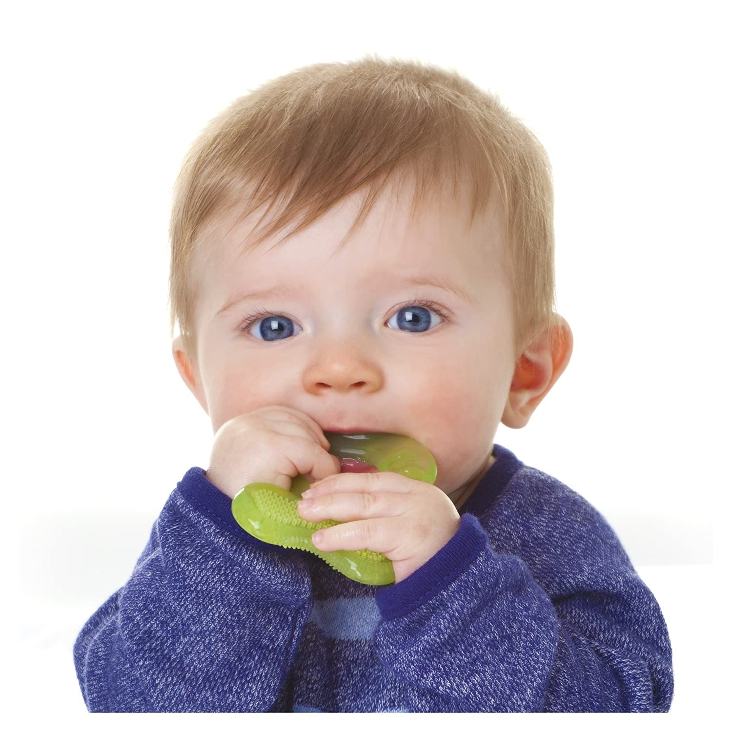 Nuby Silicone Fish-Shaped Teethe-Eez Teether (3 colors) - Pupsik Singapore