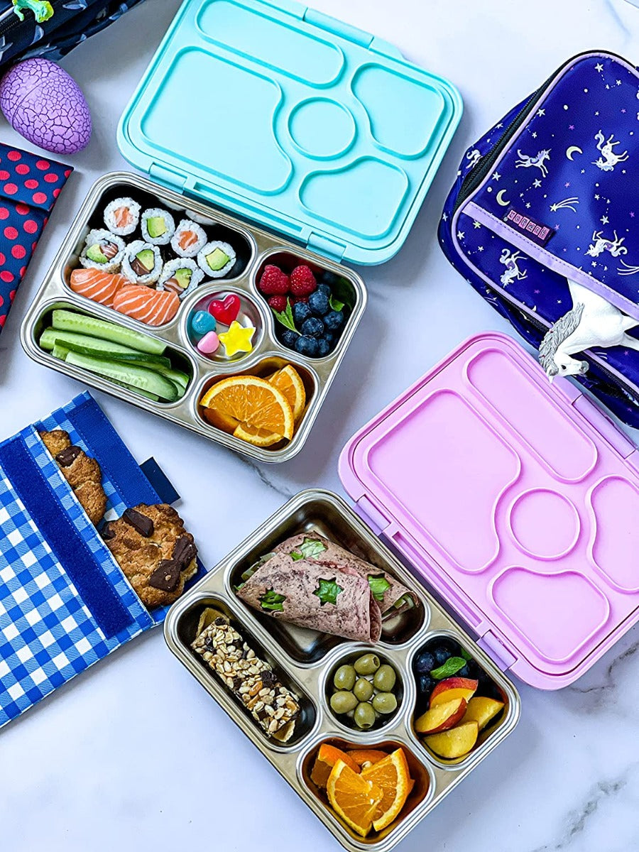 Yumbox Presto 5-compartment Stainless Steel Lunch Box (5 Colors) - Pupsik Singapore