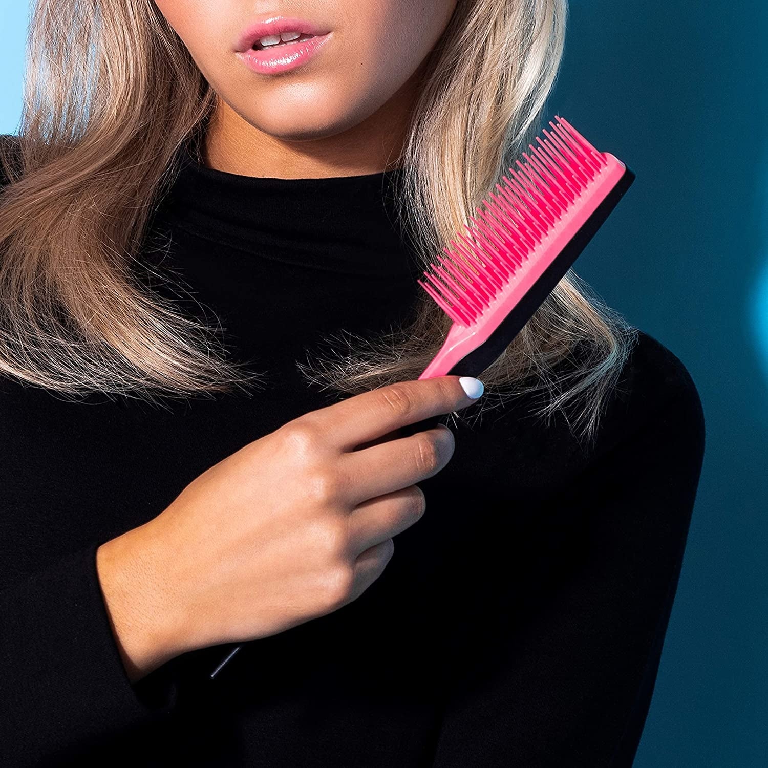 Tangle Teezer The Ultimate Volumizer Back-Combing Hairbrush - Black Pink