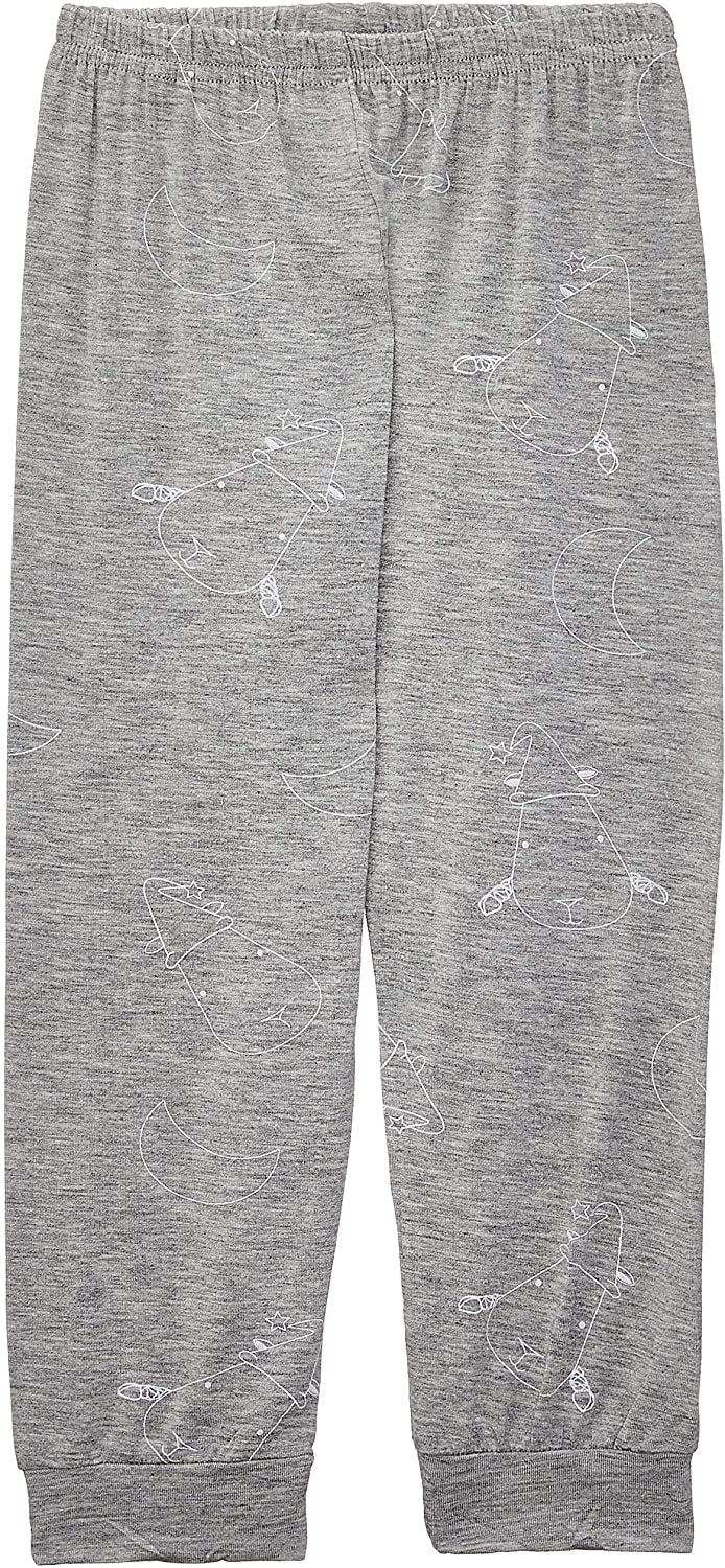 Baa Baa Sheepz Baby Long Sleeve Pyjama Set - Big Sheep Pink/Big Moon & Sheep Grey