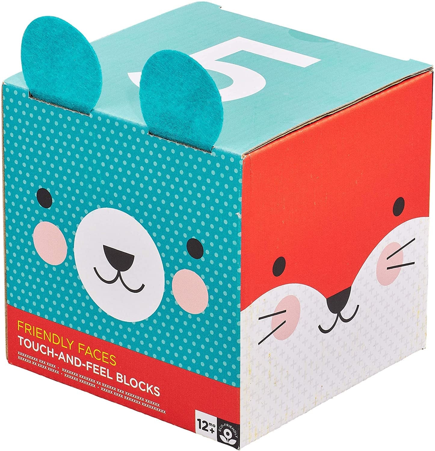 Petit Collage Friendly Faces Touch and Feel Nesting Blocks