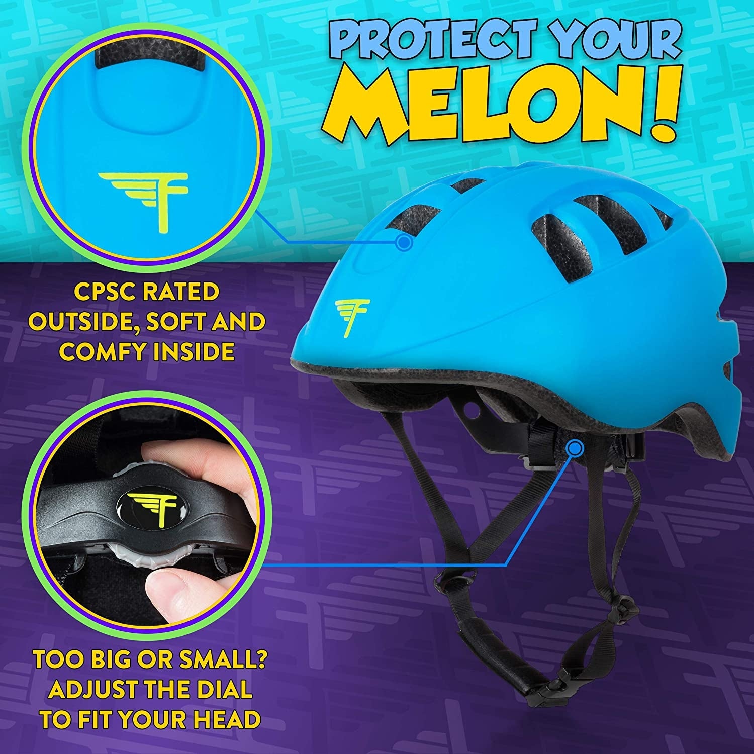 Flybar Junior Sports Helmet - Blue