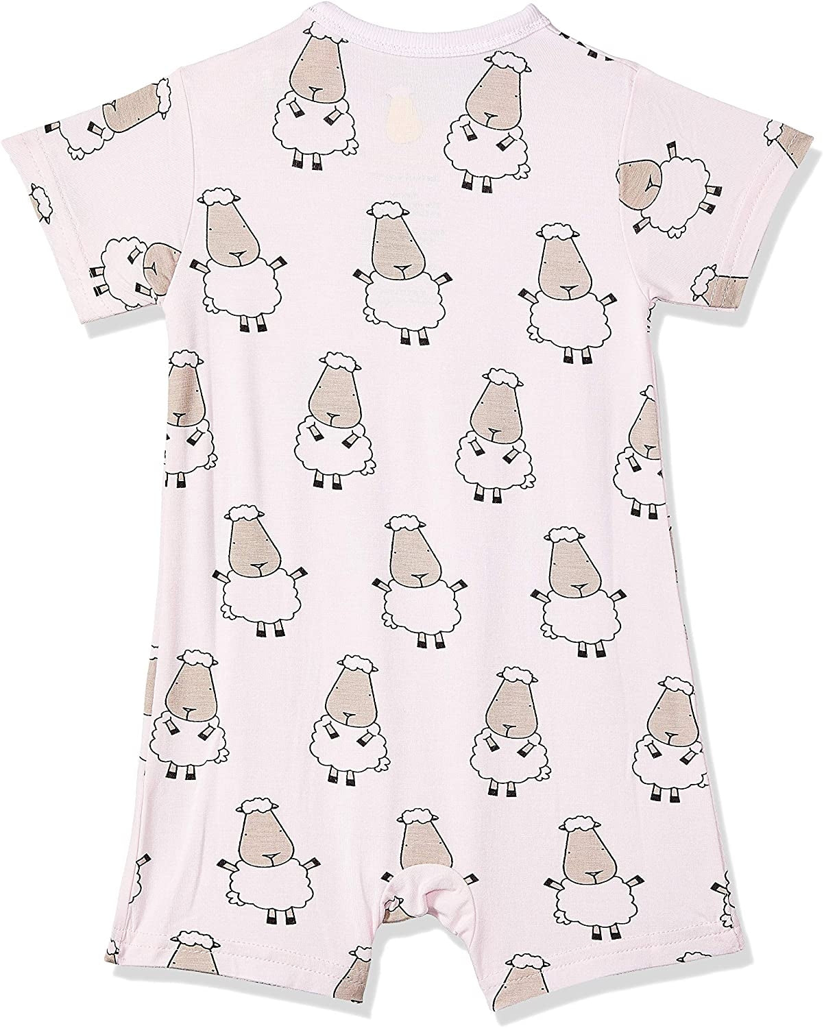 Baa Baa Sheepz Baby Short Sleeve Romper - Big Sheep Pink