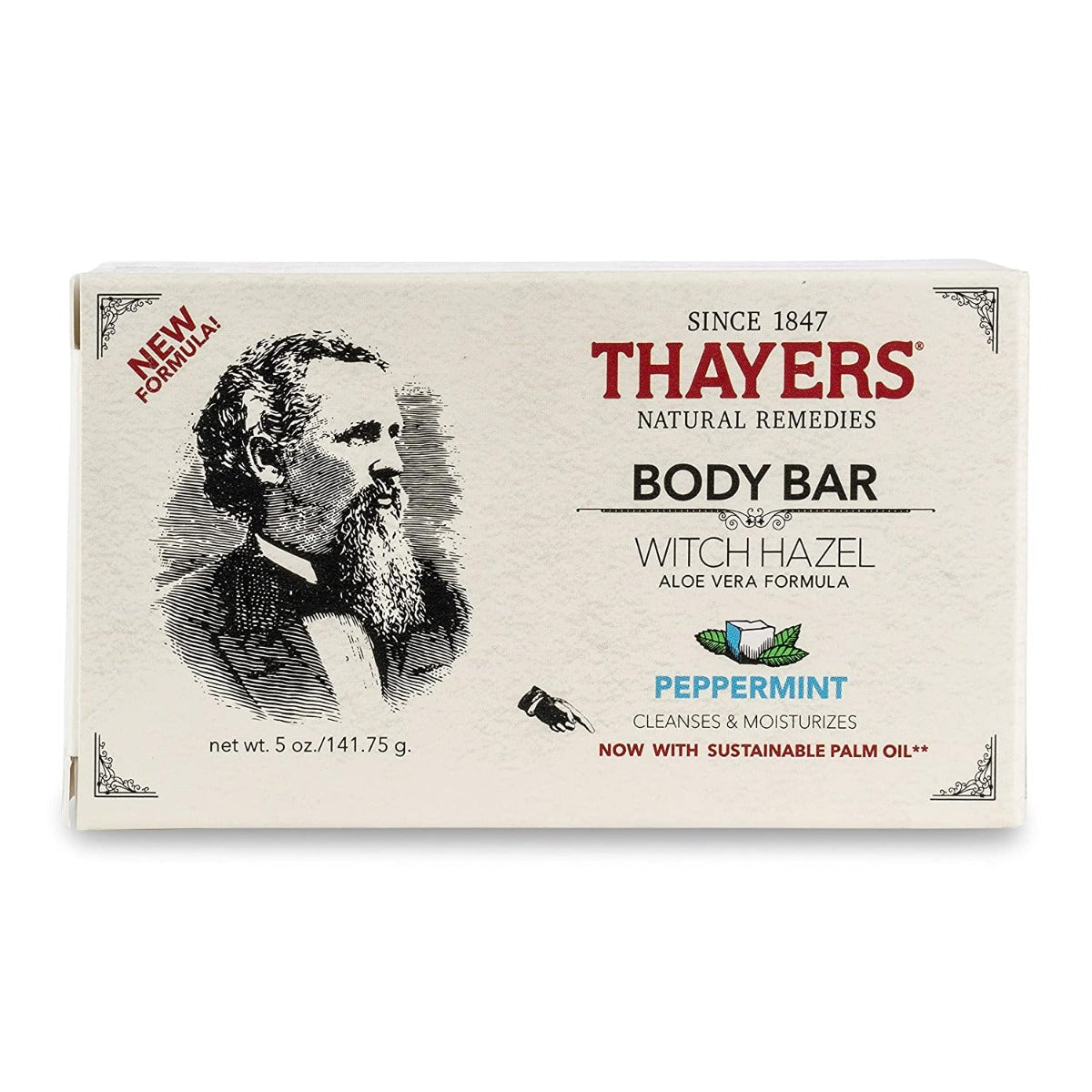Thayers Witch Hazel Body Bar, 5oz - Peppermint