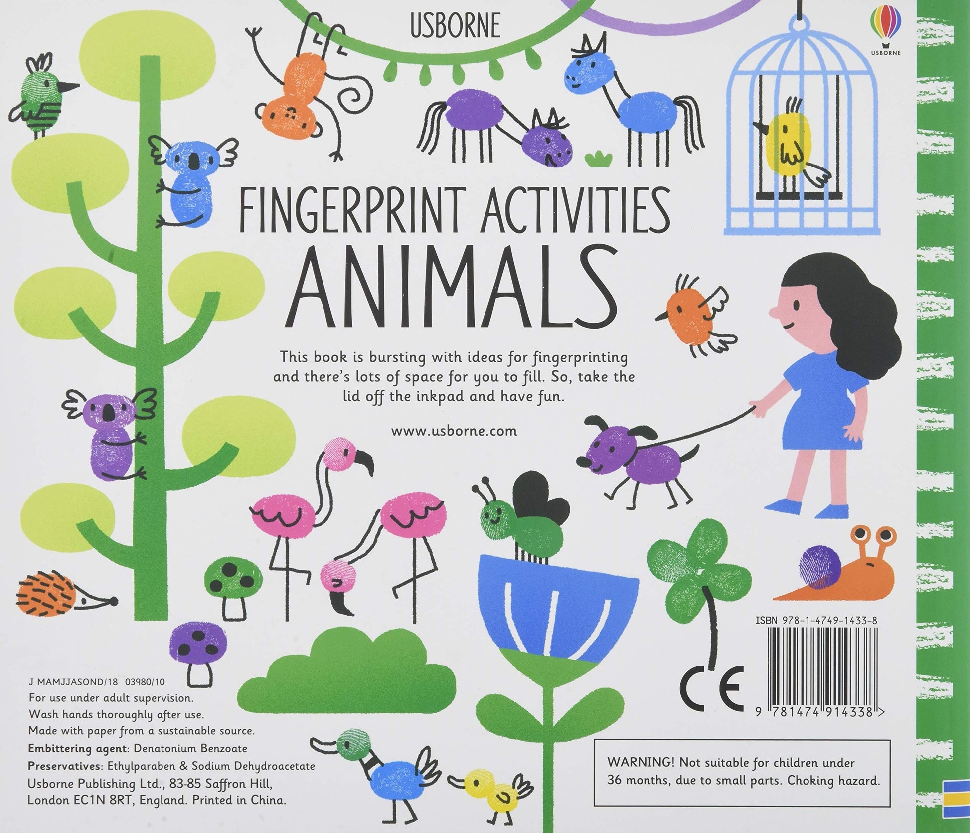 Usborne Fingerprint Activities (6 Titles) - Pupsik Singapore
