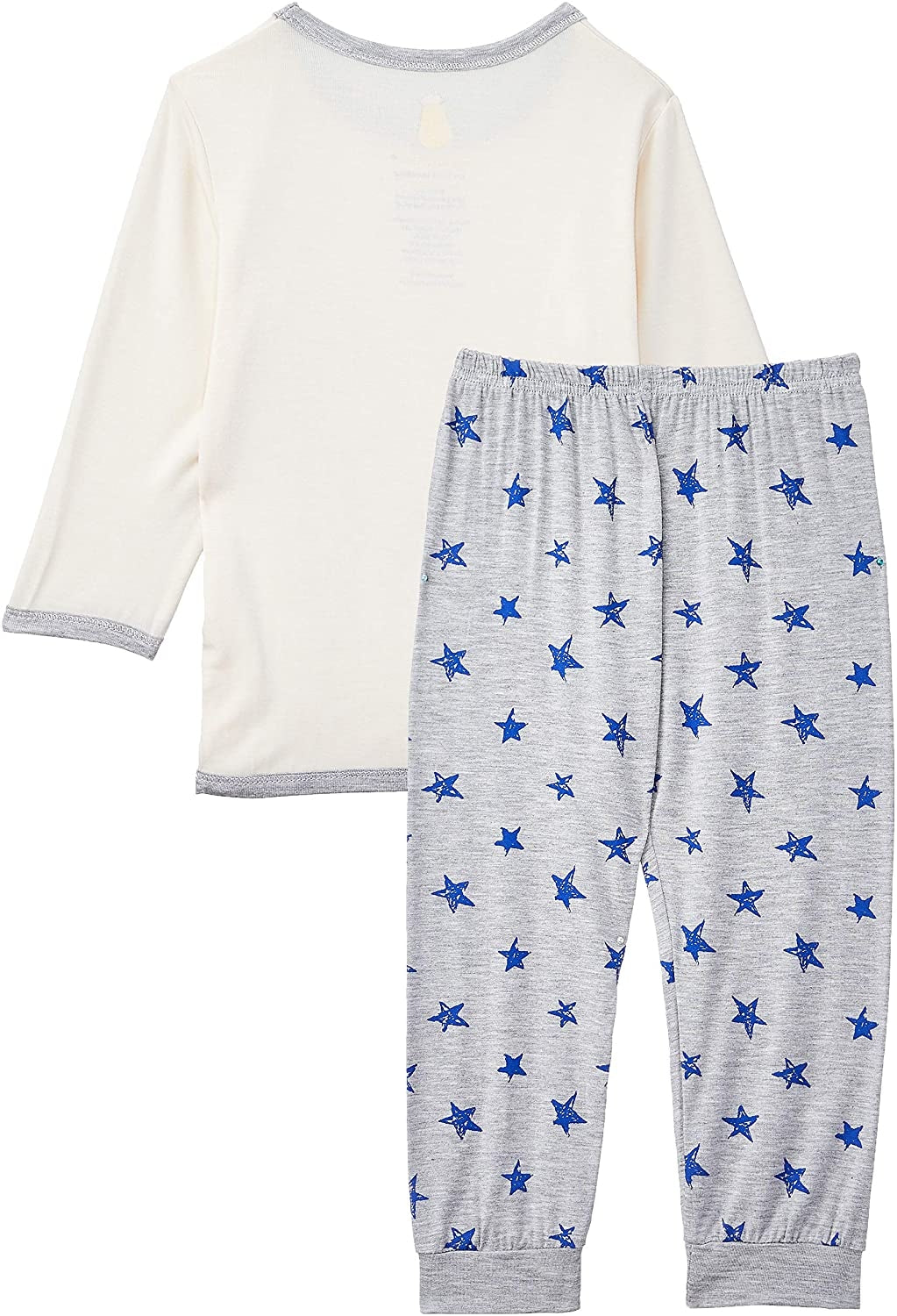 Baa Baa Sheepz Baby Long Sleeve Pyjama Set - Sleep Head Yellow + Blue Star Grey (4 Sizes)