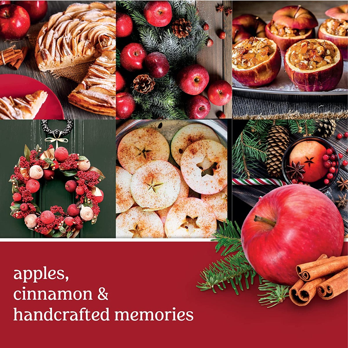 Yankee Candle Signature Large Tumbler Candle, 2-wicks (20oz) - Red Apple Wreath
