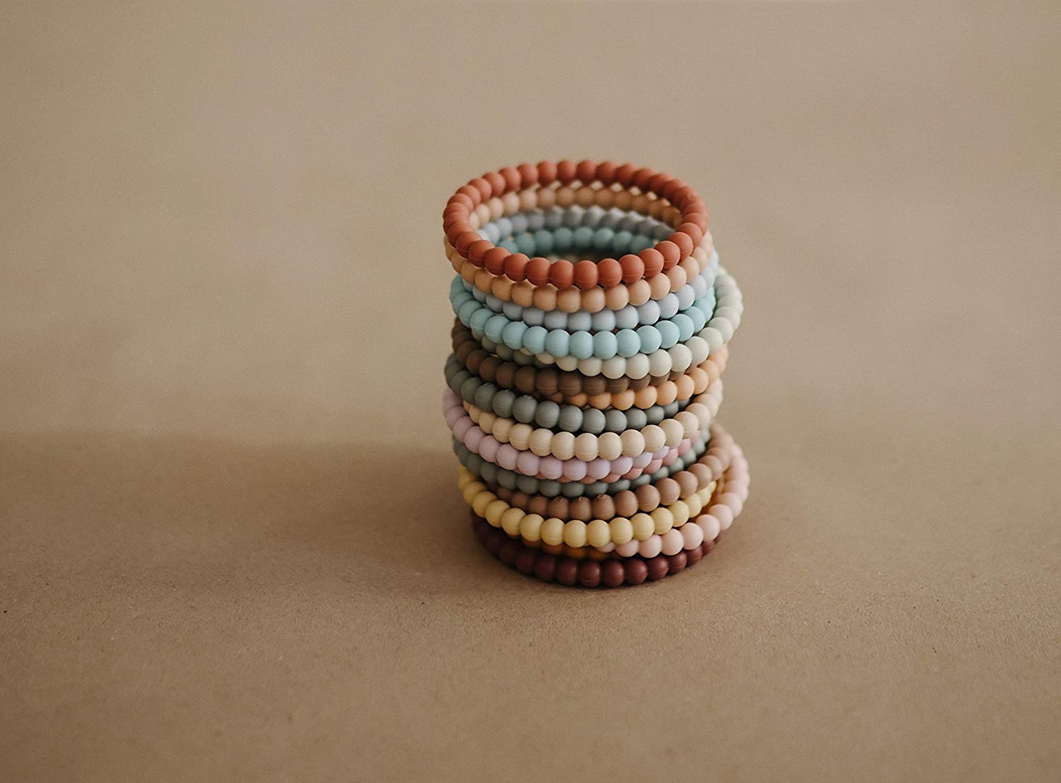 Mushie Pearl Teether Bracelet, 3pk (6 Colors)