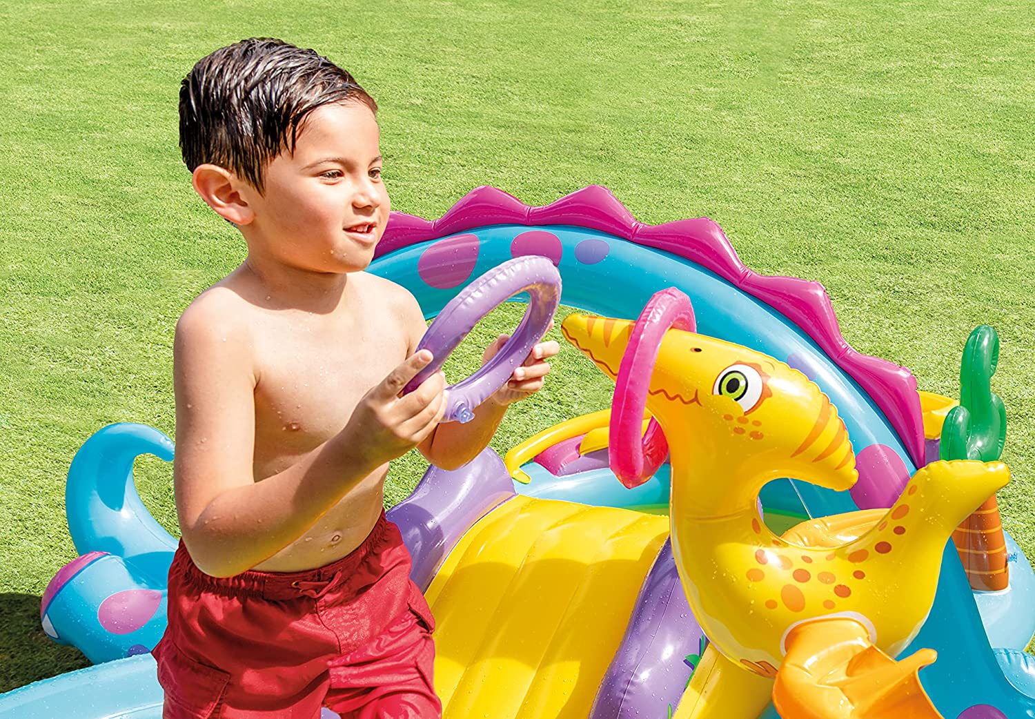 Intex Dinoland Inflatable Play Center Pool w/ Slide