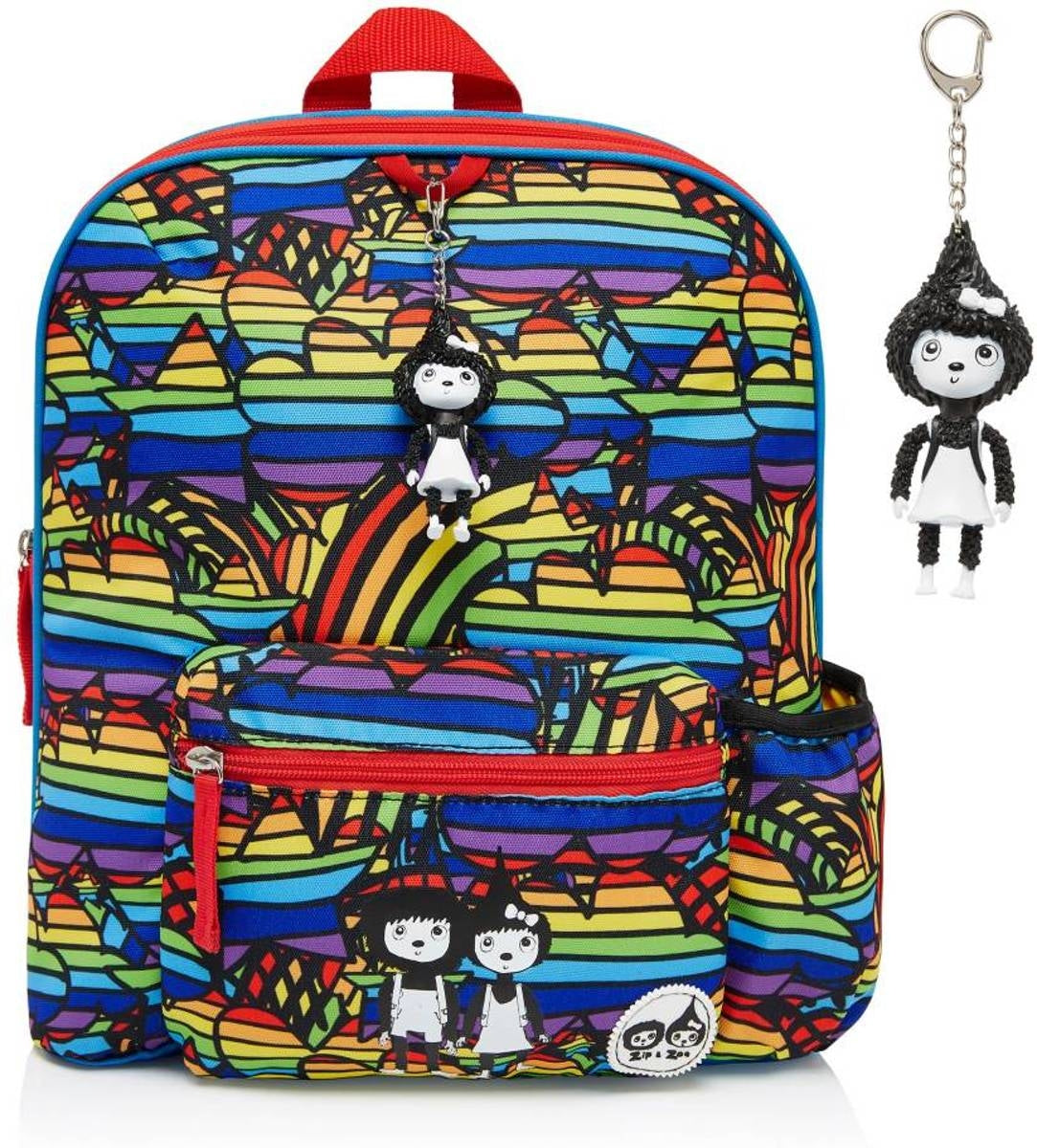 Babymel Zip & Zoe Kids Backpack & Safety Harness / Reins - Rainbow