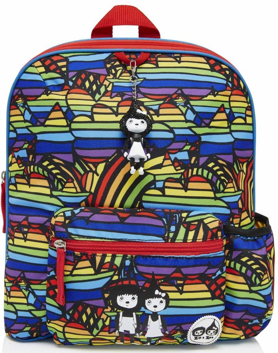 Babymel Zip & Zoe Kids Backpack & Safety Harness / Reins - Rainbow