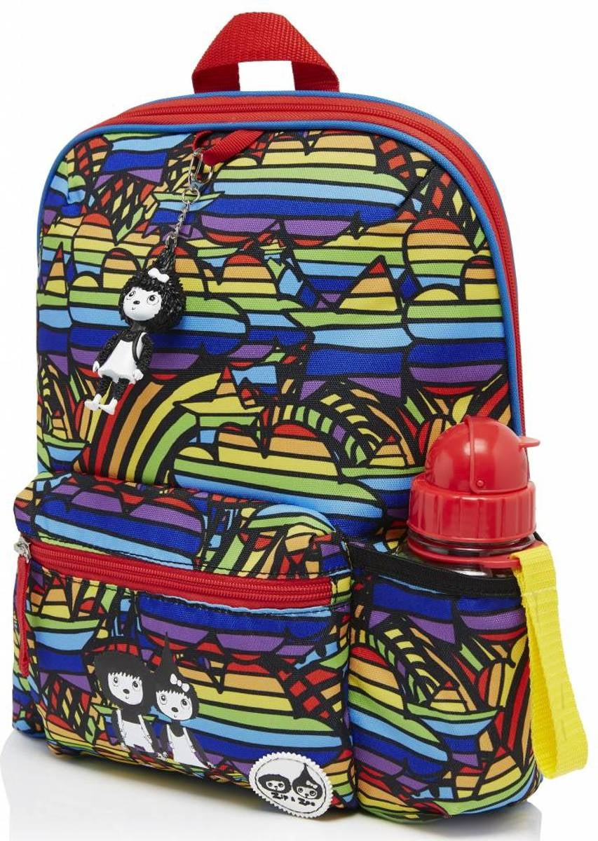 Babymel Zip & Zoe Kids Backpack & Safety Harness / Reins - Rainbow