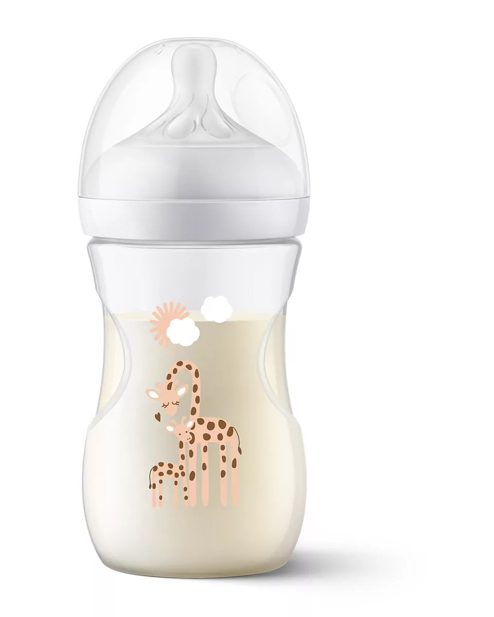 Philips Avent Natural Response 260ml Milk Baby Bottles, 1pk (5 Designs) - Pupsik Singapore